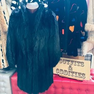 Franklin’s of Spokane Vintage Skunk Fur Coat